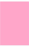 Journal Carnation Pink Color Simple Plain Pink