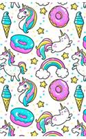 Bullet Journal: Cute Unicorn Kawaii Dotted Grid Notebook (5.5 X 8.5): 130+ Pages of Dot Grid Paper with Sweet Kawaii Unicorn & Rainbows: Cute Unicorn Kawaii Dotted Grid Notebook (5.5 X 8.5): 130+ Pages of Dot Grid Paper with Sweet Kawaii Unicorn & Rainbows