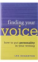 Finding Your Voice: How to Put Personality in Your Writing