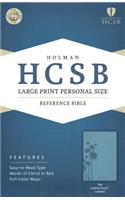 HCSB Large Print Personal Size Bible, Teal, Indexed