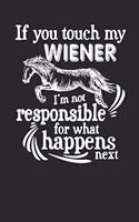 If you touch my winner I'm not responsible: Horse journal for girls, horse riding gifts for men funny: Horse Journal 6x9 120 page Horse Riding Notebook Notepad Great for horse lovers Gifts