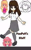 YamPuff's Stuff: A Kawaii Coloring Book of Chibis and Cute Girls