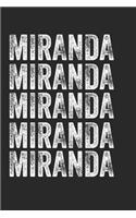Name MIRANDA Journal Customized Gift For MIRANDA A beautiful personalized