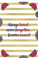 Always Loved... Never Forgotten... Forever Missed