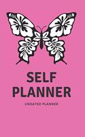 Pink Butterfly One Year Undated Self Planner