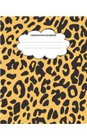 Animal Composition Notebook: Blank Lined Cute Notebooks for Girls Teens Kids School Writing Notes Journal (7.5 x 9.25 in)