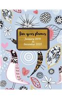 January 2019 to December 2023 Sweetpea Five Year Planner