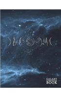 Galaxy Composition Book: Deep Space Universe Starry Night Moon Phase Blank Page Journal Notebook Diary Log Book for Note Taking, Journaling, Sketching, Work and School - Lar(Galaxy Notebooks)