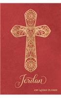 2019 Weekly Planner, Jordan: Personalized 90-Page Christian Planner with Monthly and Annual Calendars and Weekly Planner Pages
