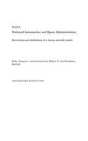 Derivation and Definition of a Linear Aircraft Model