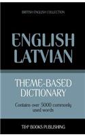 Theme-based dictionary British English-Latvian - 5000 words