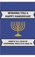 Wishing You a Happy Hanukkah! Here's to a Year of Happiness, Wealth & Health