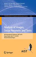 Analysis of Images, Social Networks and Texts