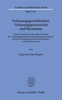 Verfassungsgerichtsbarkeit, Verfassungsprozessrecht Und Pluralismus