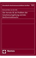 Vorrats-Se ALS Problem Der Gesetzesumgehung Und Des Rechtsmissbrauchs