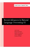 Recent Advances in Natural Language Processing III