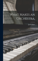 What Makes an Orchestra;