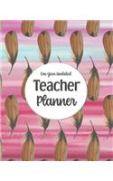 One Year Undated Teacher Planner
