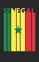 Vintage Senegal Notebook - Retro Senegal Planner - Senegalese Flag Diary - Senegal Travel Journal: Medium College-Ruled Journey Diary, 110 page, Lined, 6x9 (15.2 x 22.9 cm)