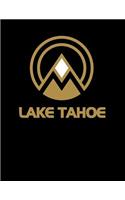 Lake Tahoe: California Notebook With Lined Wide Ruled White Paper For Work, Home or School. Note Book Composition Journal For Skiing And Snowboarding Fans. Back