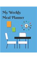 My Weekly Meal Planner Volume 9: A 52 week planner notebook plus grocery shopping list journal to help you organize and make meal planning a little easier.