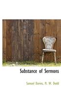 Substance of Sermons