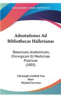 Adnotationes Ad Bibliothecas Hallerianas
