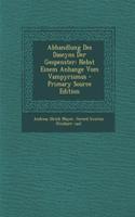 Abhandlung Des Daseyns Der Gespenster