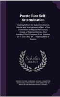 Puerto Rico Self-determination: Hearing Before the Subcommittee on Insular and International Affairs of the Committee on Natural Resources, House of Representatives, One Hundred Th