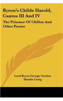 Byron's Childe Harold, Cantos III And IV