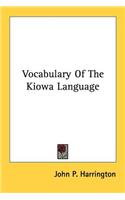 Vocabulary Of The Kiowa Language: (English)