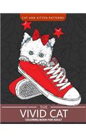 Vivid Cat Coloring Book for Adults