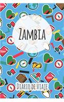 Diario de viaje Zambia: Planificador de viajes I Planificador de viajes por carretera I Cuaderno de puntos I Cuaderno de viaje I Diario de bolsillo I Regalo para mochileros