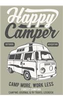 Happy Camper Camping Journal & RV Travel Logbook