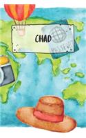 Chad: Ruled Travel Diary Notebook or Journey Journal - Lined Trip Pocketbook for Men and Women with Lines