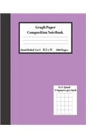 Graph Composition Notebook 4 Squares per inch 4x4 Quad Ruled 4 to 1 / 8.5 x 11 100 Sheets