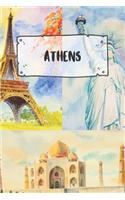 Athens: Ruled Travel Diary Notebook or Journey Journal - Lined Trip Pocketbook for Men and Women with Lines