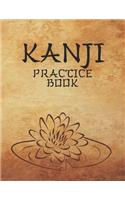 Kanji Practice Book: Japanese Writing Paper with Cornell Notes: Sacred Lotus Sutra Flower Tendai Buddhism