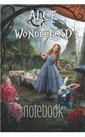 ALICE IN WONDERLAND notebook