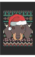 Ugly Christmas - Dachshund: Dotted Bullet Grid Notebook - Journal for Ugly Christmas Gift And New Year Gift Idea