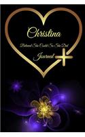 Christina Believed She Could So She Did: Inspirational Personalized Name Journal, Diary, Notebook to Write in