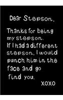 Dear Stepson, Thanks for Being My Stepson