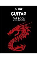 Blank Guitar Tab Book