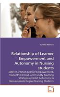 Relationship of Learner Empowerment and Autonomy in Nursing students