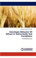 Genotypic Behavior Of Wheat In Saline-Sodic Soil Conditions