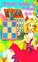 Princess Sudoku for Princess Girls - Awesome Princess and Mermaid Themed Sudoku for Girls