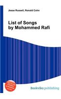 List of Songs by Mohammed Rafi