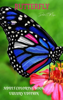 Butterfly Adult Coloring Book Luxury Edition