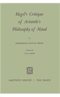 Hegel's Critique of Aristotle's Philosophy of Mind
