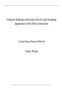 Camera shaking correction device and imaging apparatus with offset correction